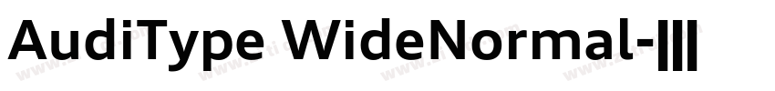 AudiType WideNormal字体转换 AudiType WideNormal字体转换